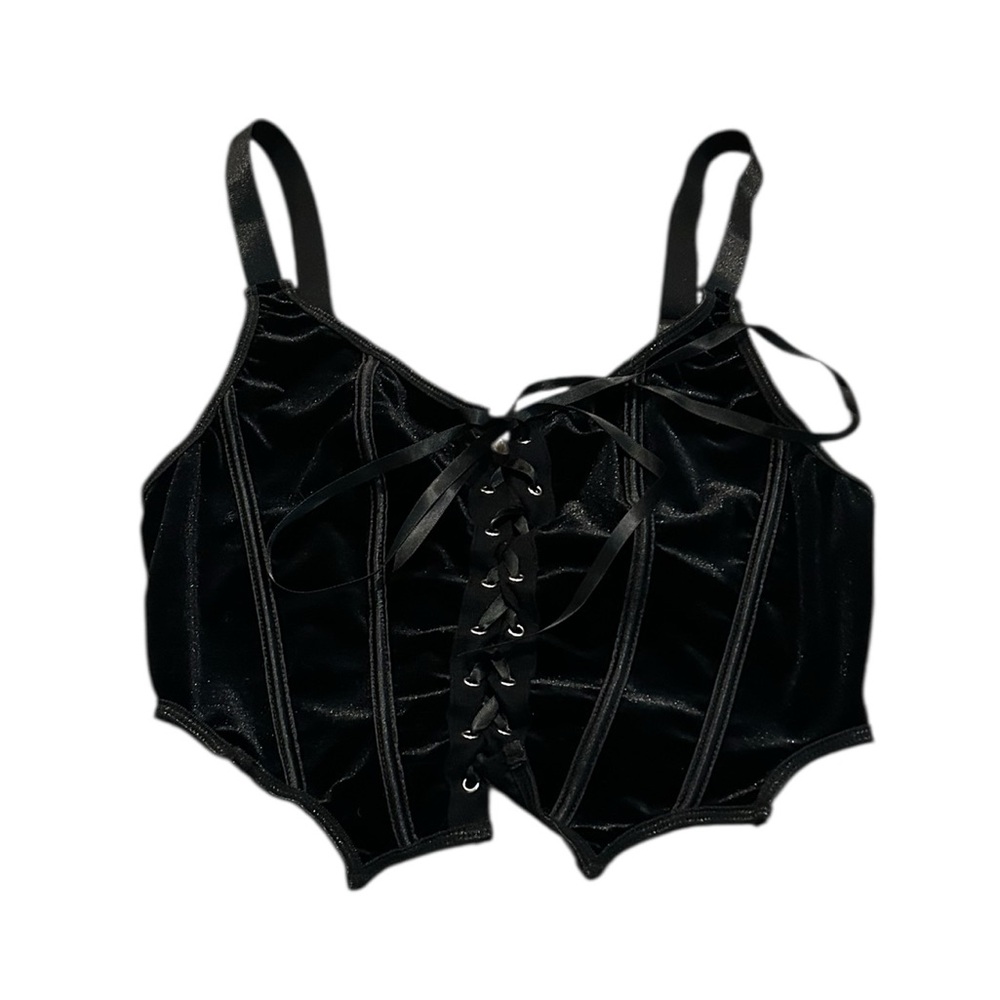 ROMWE black lace front tank